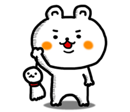 shiroi kumakuma sticker #11157199