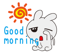 Gray than the rabbit 3 sticker #11157281