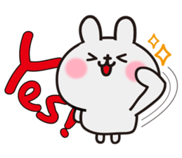 Gray than the rabbit 3 sticker #11157288