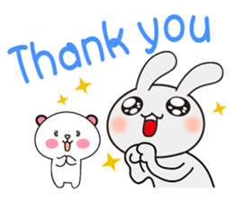 Gray than the rabbit 3 sticker #11157309