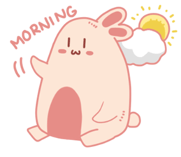 Pink Cotton Bun, ver 2 sticker #11158002