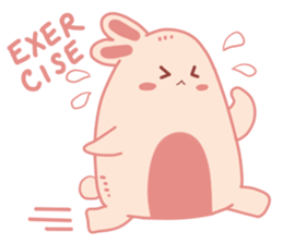 Pink Cotton Bun, ver 2 sticker #11158003