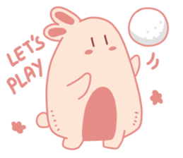 Pink Cotton Bun, ver 2 sticker #11158004