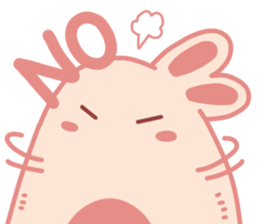 Pink Cotton Bun, ver 2 sticker #11158008