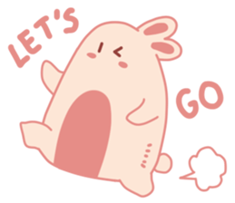 Pink Cotton Bun, ver 2 sticker #11158009