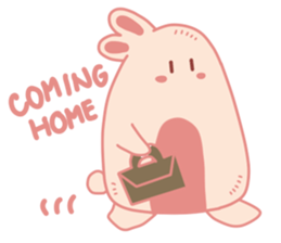 Pink Cotton Bun, ver 2 sticker #11158013