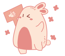 Pink Cotton Bun, ver 2 sticker #11158018