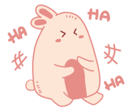 Pink Cotton Bun, ver 2 sticker #11158019