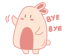 Pink Cotton Bun, ver 2 sticker #11158021