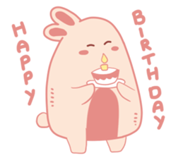 Pink Cotton Bun, ver 2 sticker #11158022