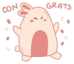 Pink Cotton Bun, ver 2 sticker #11158023