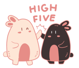 Pink Cotton Bun, ver 2 sticker #11158024