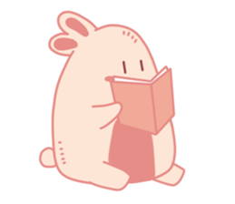 Pink Cotton Bun, ver 2 sticker #11158025