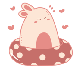 Pink Cotton Bun, ver 2 sticker #11158026