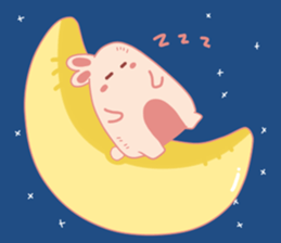 Pink Cotton Bun, ver 2 sticker #11158027