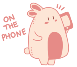 Pink Cotton Bun, ver 2 sticker #11158029