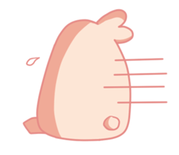 Pink Cotton Bun, ver 2 sticker #11158030