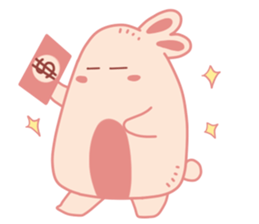 Pink Cotton Bun, ver 2 sticker #11158033