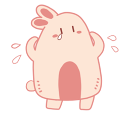 Pink Cotton Bun, ver 2 sticker #11158034