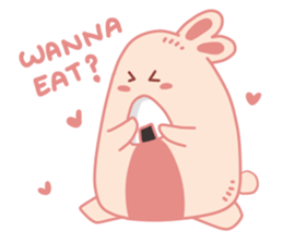 Pink Cotton Bun, ver 2 sticker #11158035