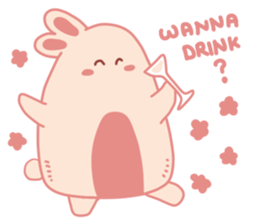 Pink Cotton Bun, ver 2 sticker #11158036