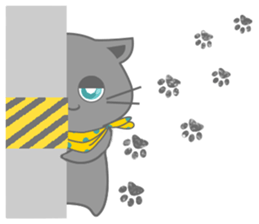 It begins to a cat and ends in RAY.1 sticker #11158136