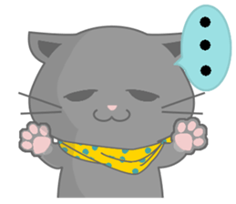 It begins to a cat and ends in RAY.1 sticker #11158144