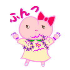 MOMO Ribbon-chan and the circus troupe sticker #11159467