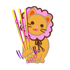 MOMO Ribbon-chan and the circus troupe sticker #11159472