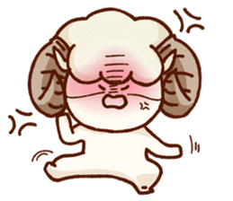 Chillin sheep nagomi Sticker sticker #11160003