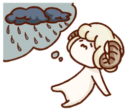 Chillin sheep nagomi Sticker sticker #11160012