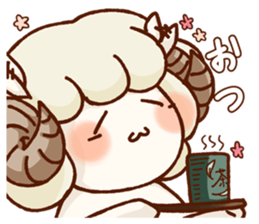 Chillin sheep nagomi Sticker sticker #11160017