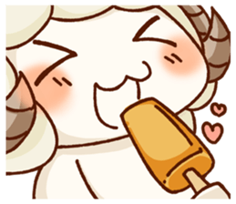 Chillin sheep nagomi Sticker sticker #11160020