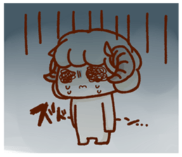 Chillin sheep nagomi Sticker sticker #11160024