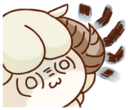 Chillin sheep nagomi Sticker sticker #11160029