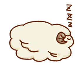 Chillin sheep nagomi Sticker sticker #11160036