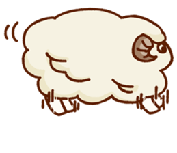 Chillin sheep nagomi Sticker sticker #11160037