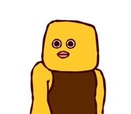 Face of Bird sticker #11161581