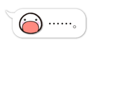 Expression only of dialogue box Sticker sticker #11163031