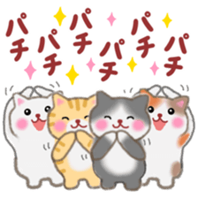 Four plump cats 4 sticker #11163134