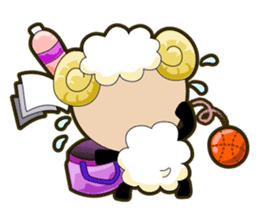 Sheep wool sticker #11164218