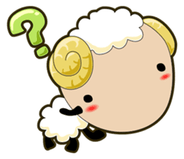 Sheep wool sticker #11164229