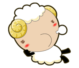 Sheep wool sticker #11164235