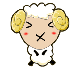Sheep wool sticker #11164238