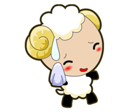 Sheep wool sticker #11164242