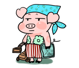 A Little Pig named Nippi sticker #11165445