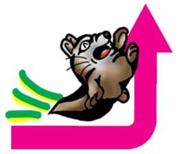 Behavior of Squirrel-Mouse2 sticker #11165468