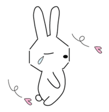 A rabbit is in love 4 sticker #11165683