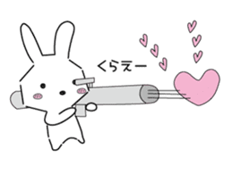 A rabbit is in love 4 sticker #11165684