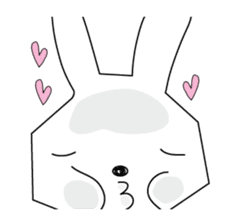 A rabbit is in love 4 sticker #11165699